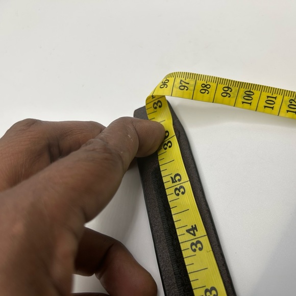 Terry Stack Italian Leather Brown/Black with Silver Tone Studs - Picture 6 of 6